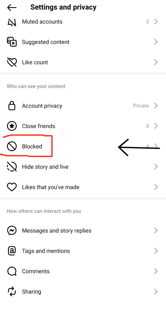 Bloquear en Ajustes - Paso 3