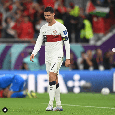 Cristiano decía adiós al Mundial de Qatar