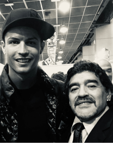 Cristiano se despide de Maradona
