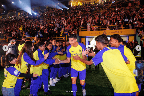 La presentación de CR7 en el Al Nassr