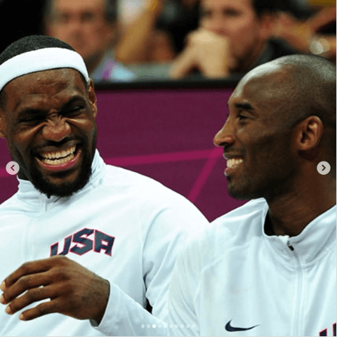 Lebron James se despide de Kobe Bryant