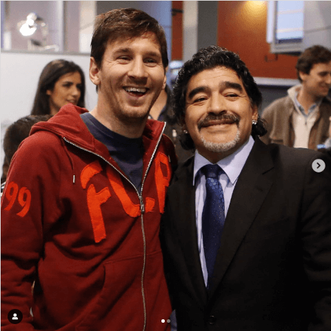 Leo Messi se despide de Maradona