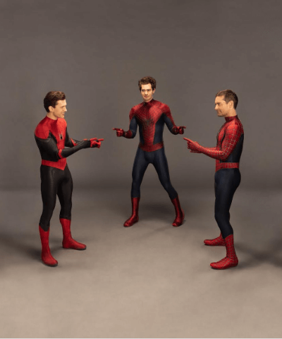 Los tres Spiderman