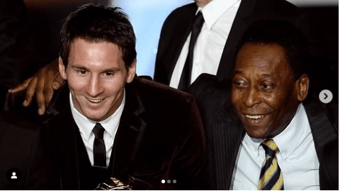 Messi se despide de Pelé