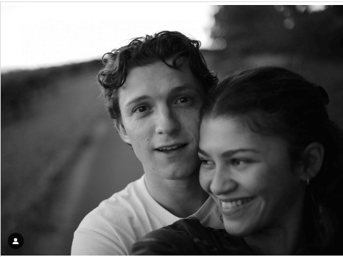 Zendaya con Tom Holland