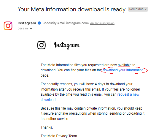 Cómo ver nuestro historial de comentarios en Instagram 9